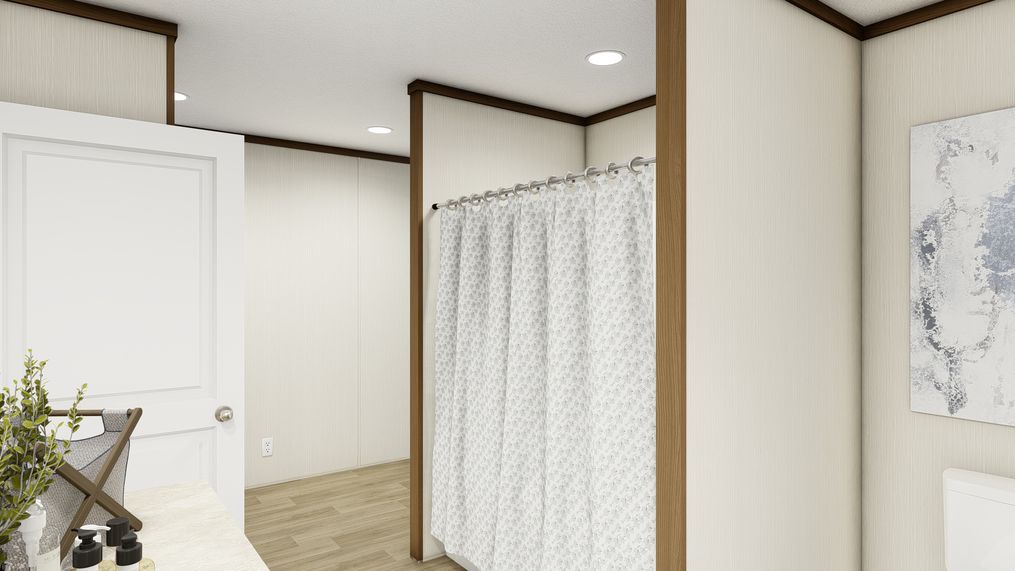 The DESIRE Primary Bathroom. This Manufactured Mobile Home features 3 bedrooms and 2 baths.