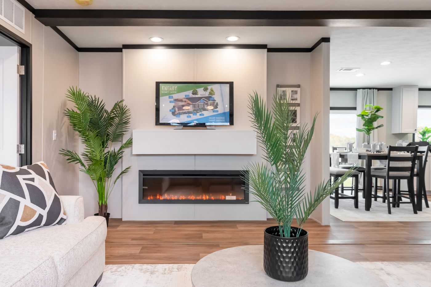 The THE ANNIVERSARY 2.1 Living Room. This Manufactured Mobile Home features 3 bedrooms and 2 baths.