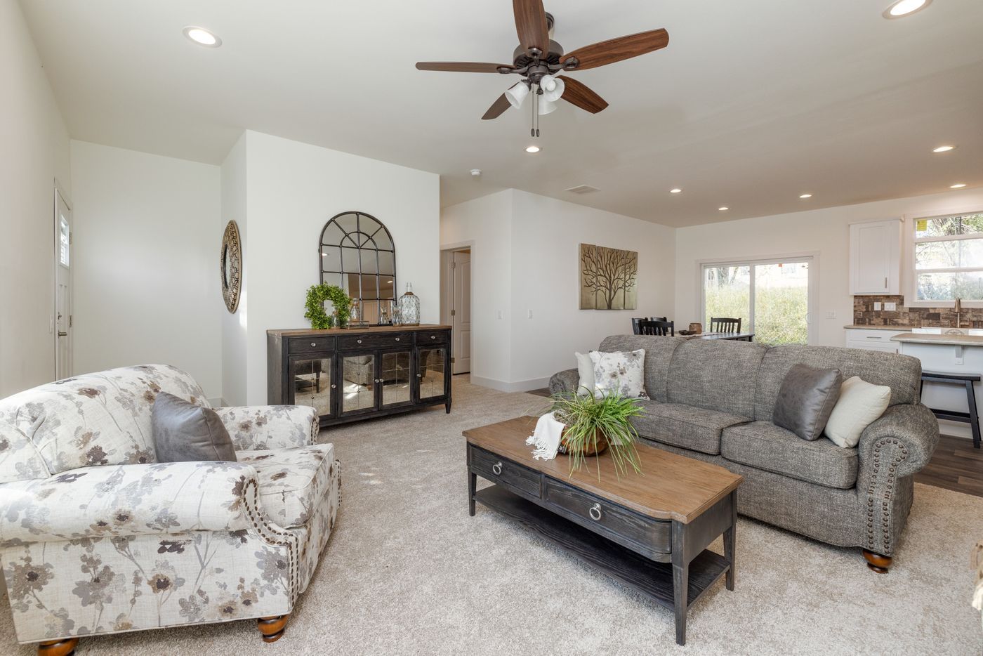 The 50TH ANNIVERSARY MOD Living Room. This Modular Home features 3 bedrooms and 2 baths.