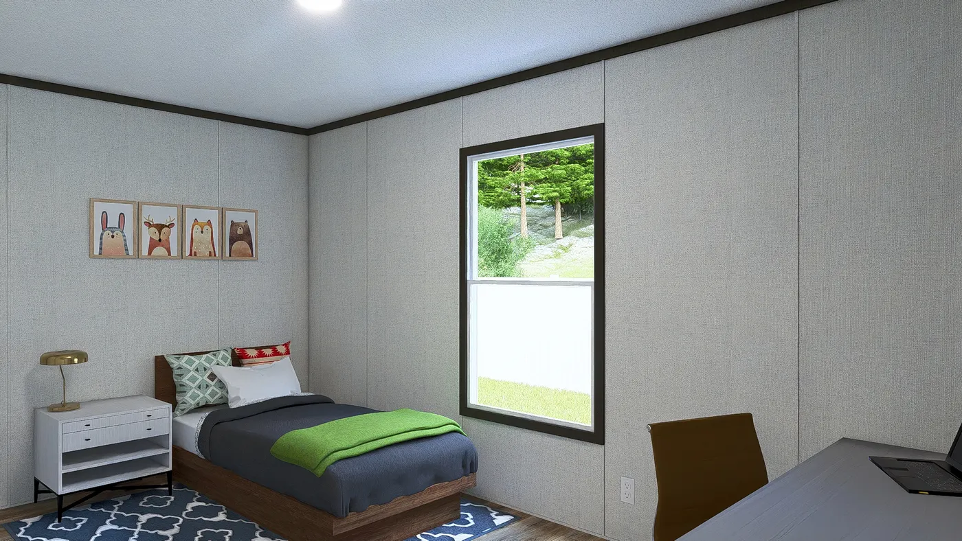 The DYNAMIC Bedroom. This Manufactured Mobile Home features 3 bedrooms and 2 baths.