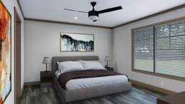 The EMMELINE Primary Bedroom. This Manufactured Mobile Home features 4 bedrooms and 2 baths.