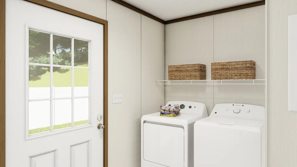 The DESIRE Utility Room. This Manufactured Mobile Home features 3 bedrooms and 2 baths.