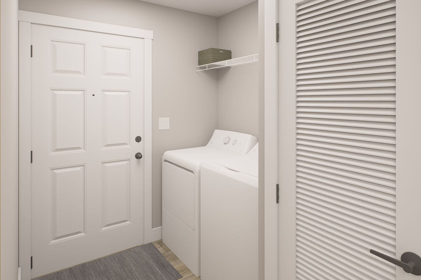 The RIGHT CHOICE 106 Utility Room. This Manufactured Mobile Home features 3 bedrooms and 2 baths.