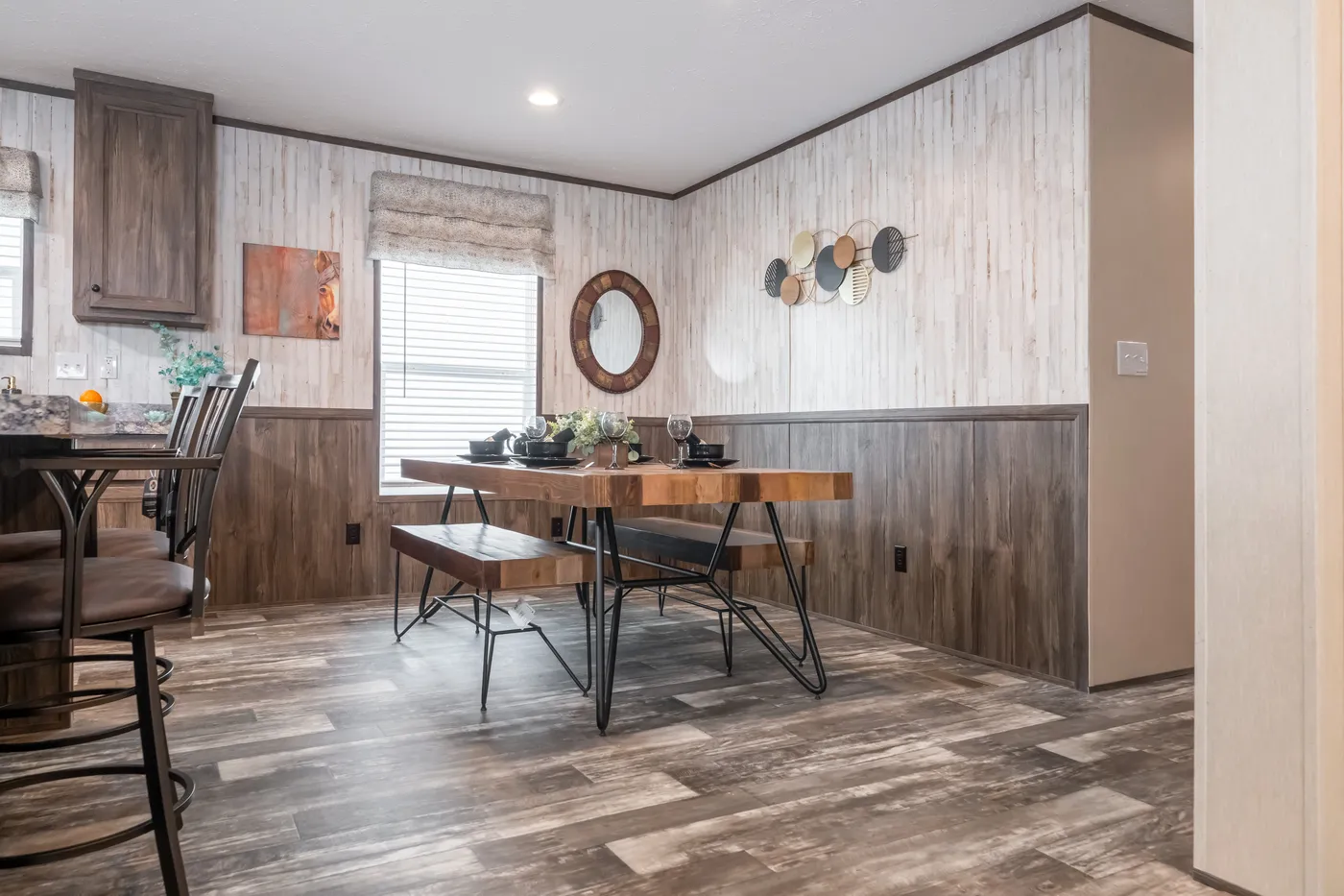 The HARDIN Dining Room. This Manufactured Mobile Home features 3 bedrooms and 2 baths.