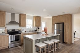 The LET IT BE Kitchen. This Manufactured Mobile Home features 3 bedrooms and 2 baths.