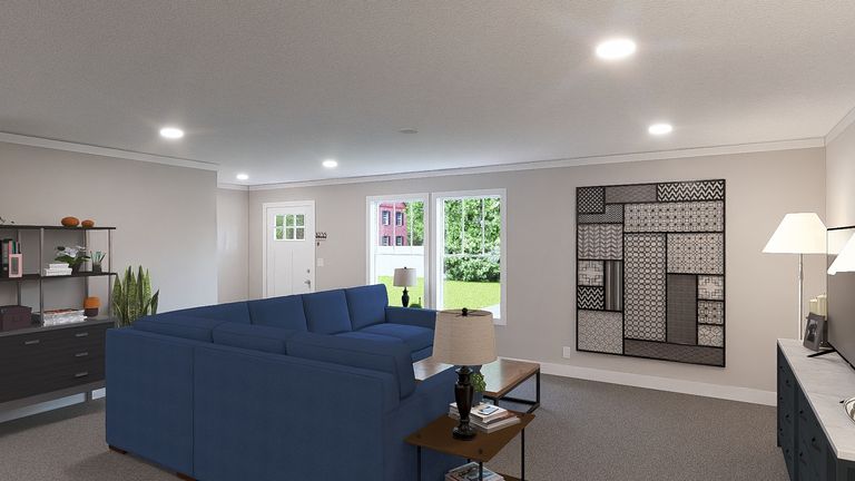 The LIMELIGHT Living Room. This Manufactured Mobile Home features 3 bedrooms and 2 baths.