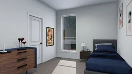 The BRYCE Bedroom. This Manufactured Mobile Home features 3 bedrooms and 2 baths.