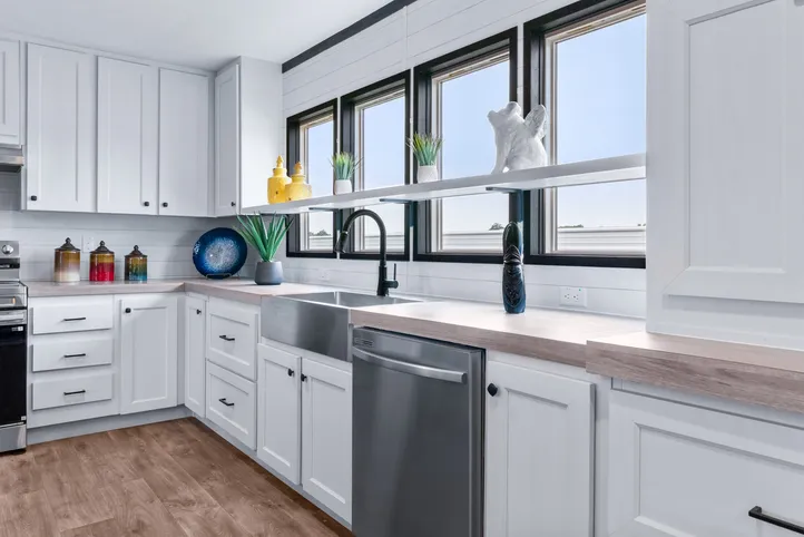 The HERCULES Kitchen. This Manufactured Mobile Home features 4 bedrooms and 2 baths.