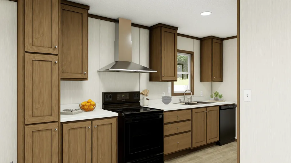 The DESIRE Kitchen. This Manufactured Mobile Home features 3 bedrooms and 2 baths.