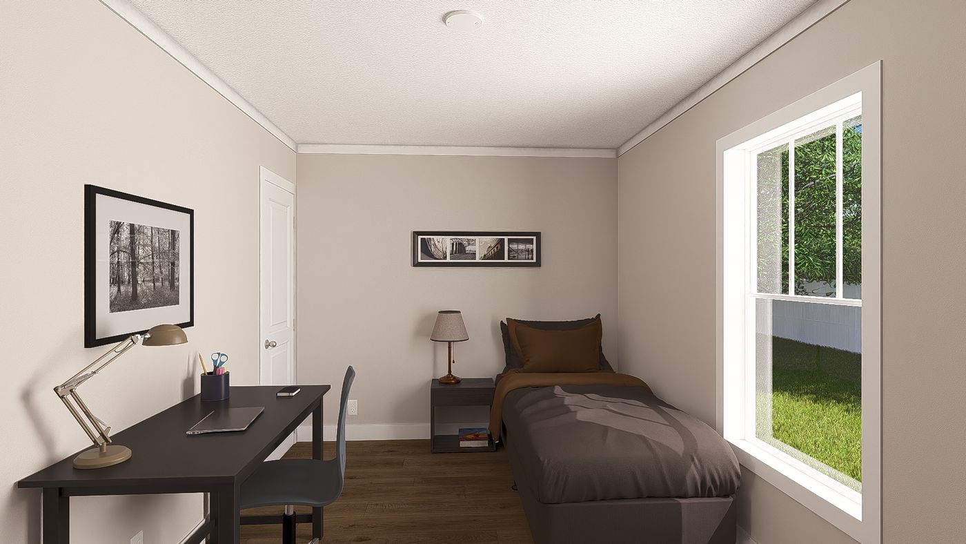 The SWEET CAROLINE Guest Bathroom. This Manufactured Mobile Home features 3 bedrooms and 2 baths.