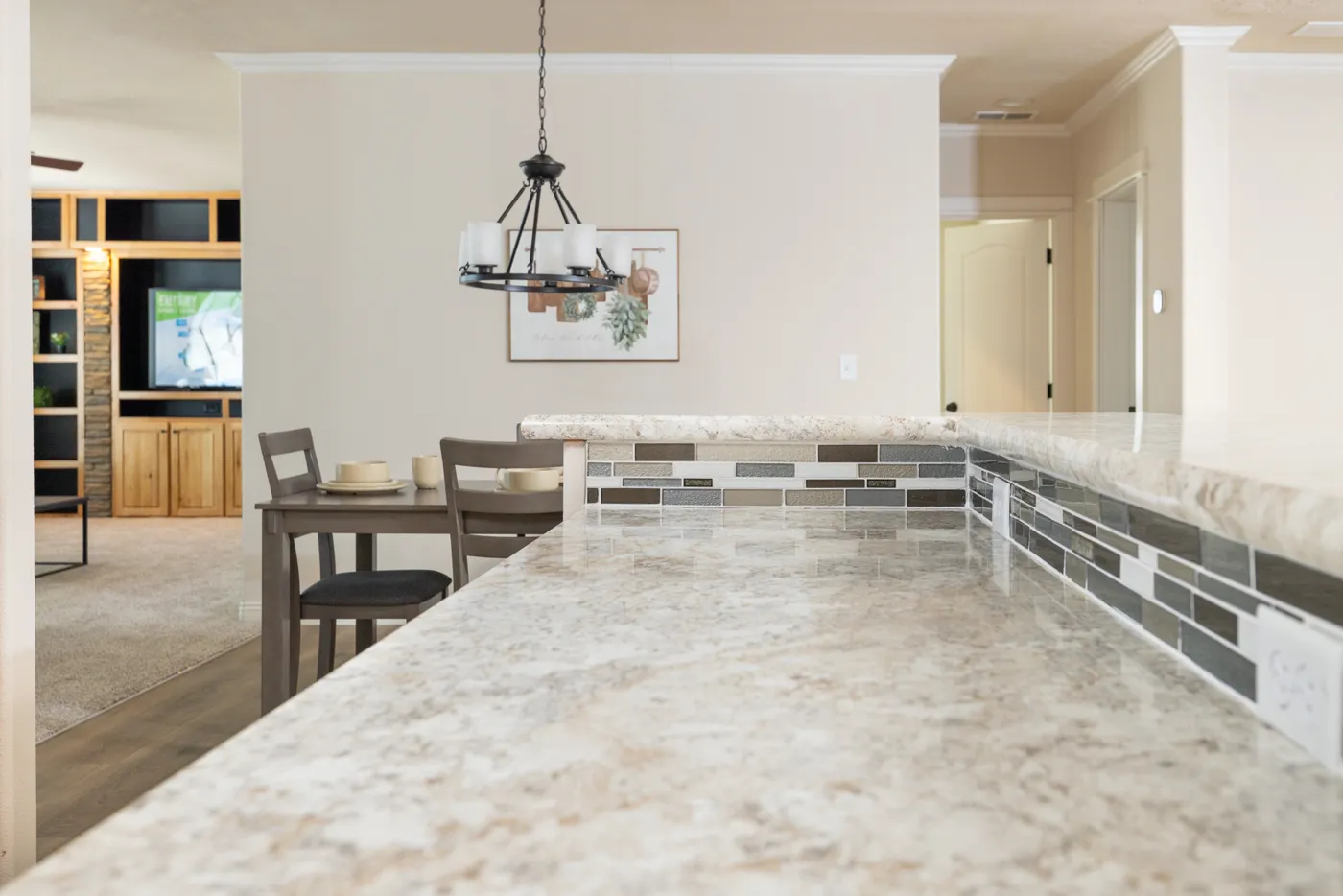 The TH601F                 CLAYTON Kitchen. This Manufactured Mobile Home features 3 bedrooms and 2 baths.