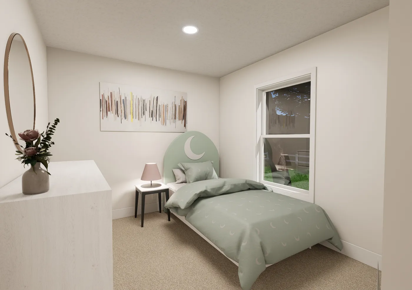 The ANNIVERSARY 2848 Guest Bedroom. This Manufactured Mobile Home features 3 bedrooms and 2 baths.