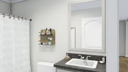 The CLASSIC 60B Guest Bathroom. This Manufactured Mobile Home features 3 bedrooms and 2 baths.