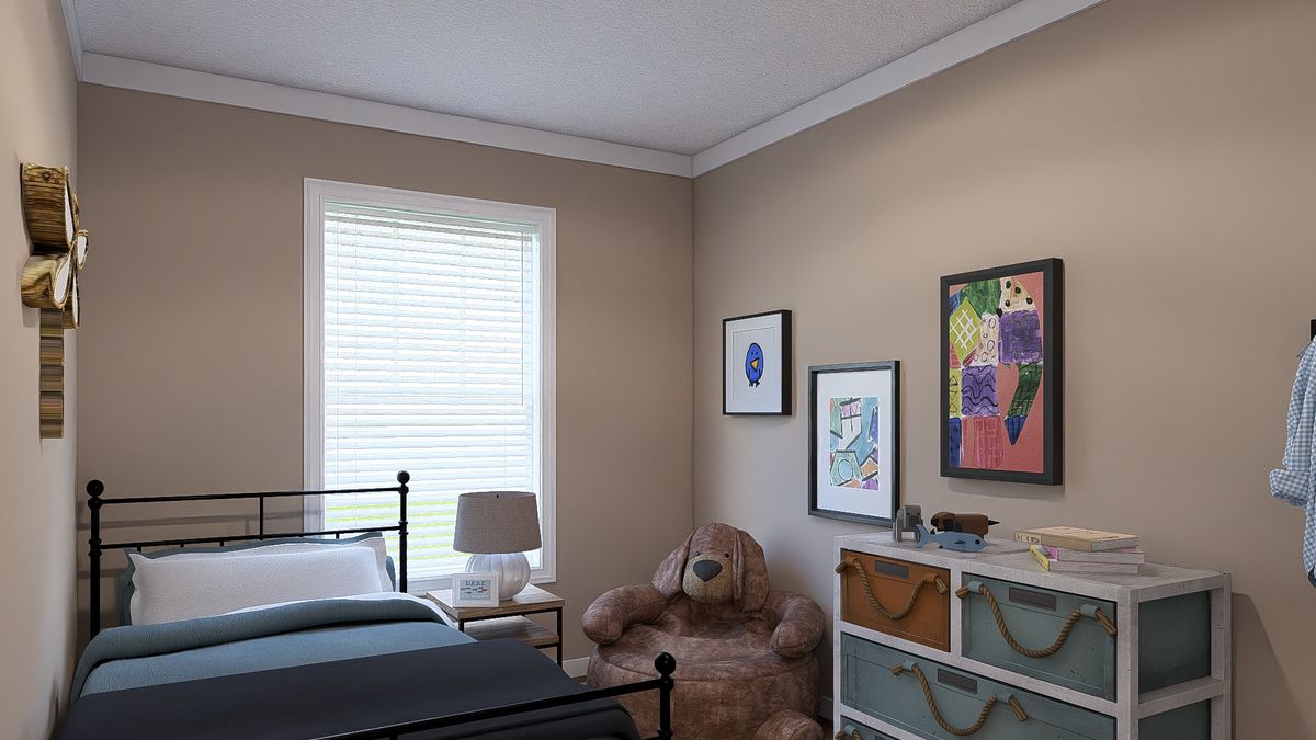 The THE DREAM Bedroom. This Manufactured Mobile Home features 3 bedrooms and 2 baths.