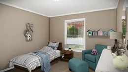 The THE BRYANT Guest Bedroom. This Manufactured Mobile Home features 4 bedrooms and 2 baths.