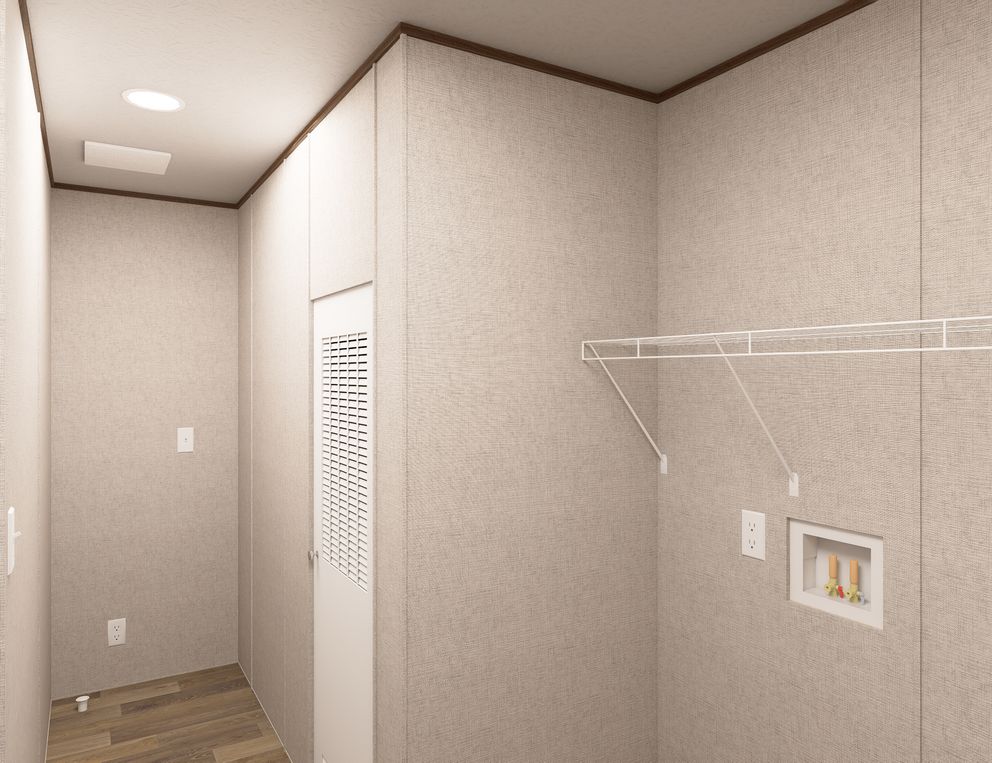 The SYCAMORE Utility Room. This Manufactured Mobile Home features 4 bedrooms and 2 baths.