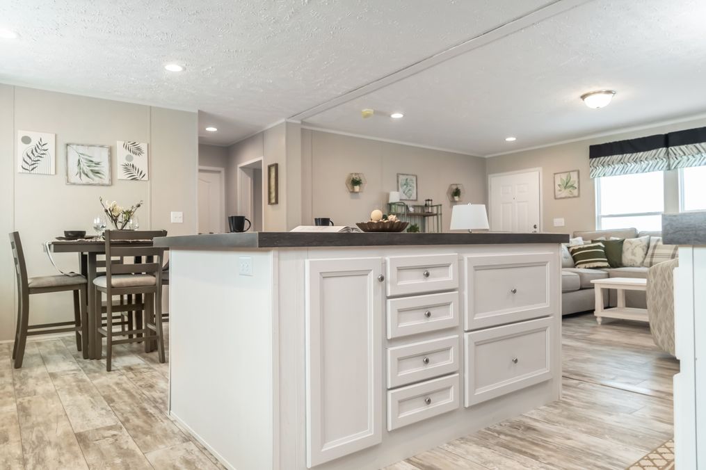 The BENJAMIN Kitchen. This Manufactured Mobile Home features 3 bedrooms and 2 baths.