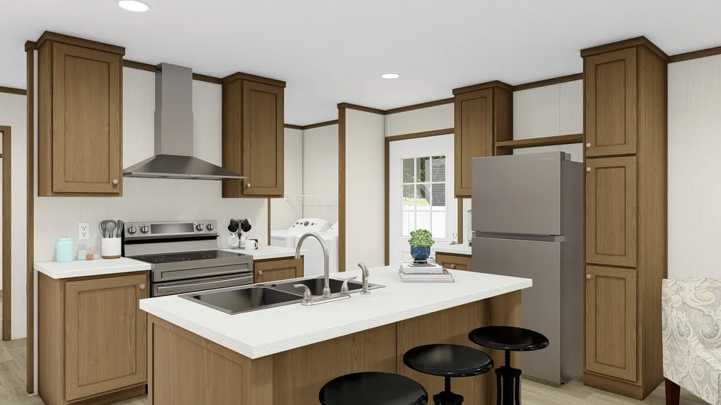 The INTUITION Kitchen. This Manufactured Mobile Home features 3 bedrooms and 2 baths.