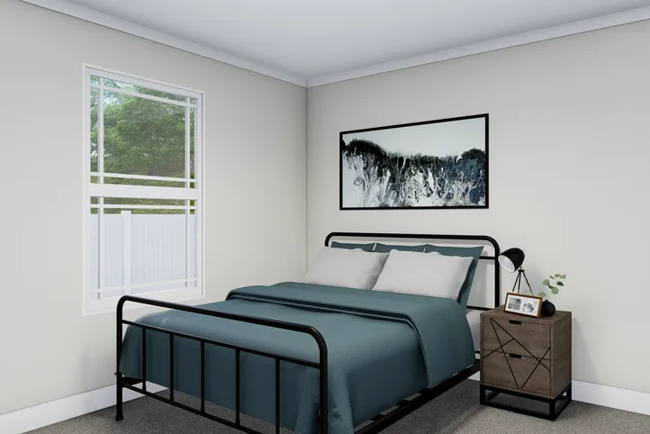 The SANTA FE 684A Bedroom. This Manufactured Mobile Home features 4 bedrooms and 2 baths.