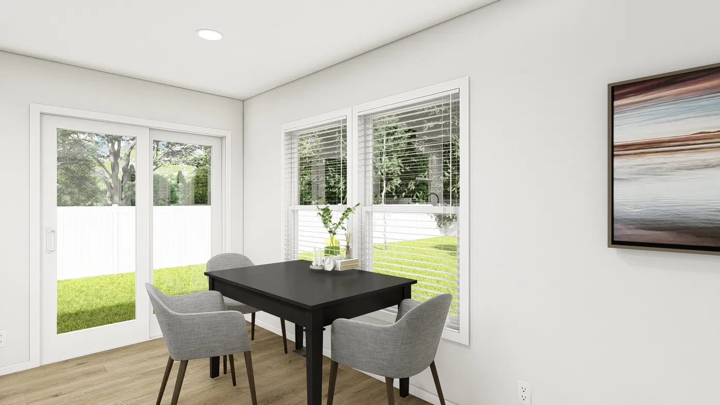 The DRM484F 48'              DREAM Dining Area. This Manufactured Mobile Home features 4 bedrooms and 2 baths.