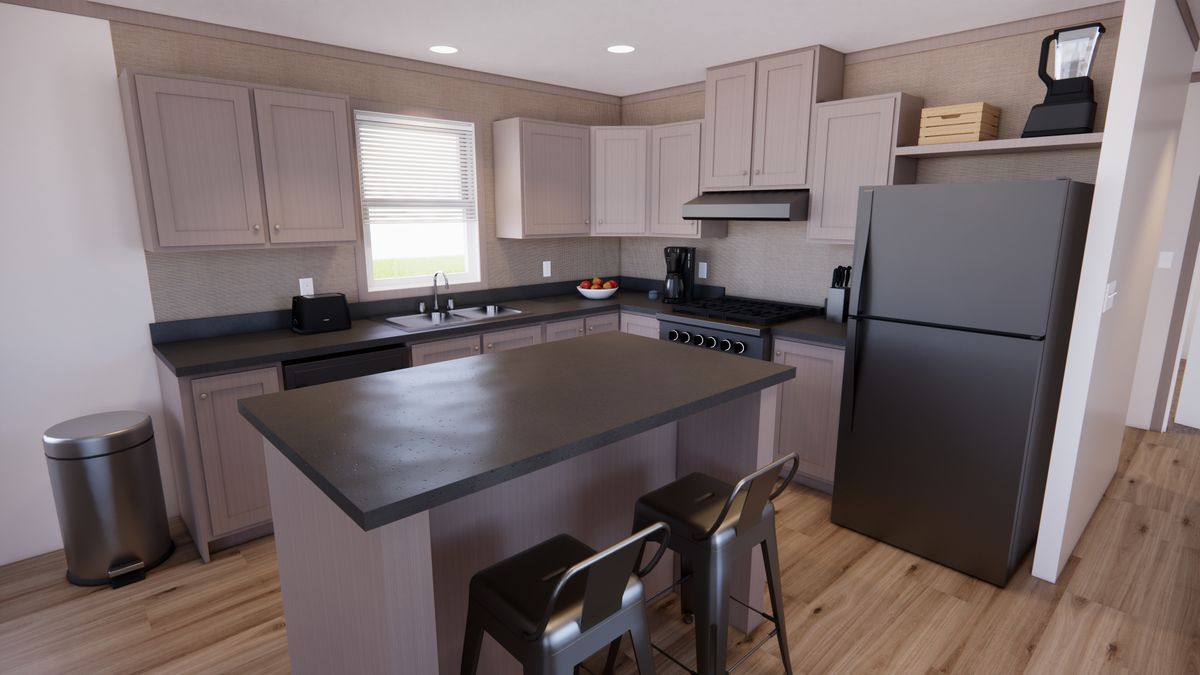The 6616-4200 ADRENALINE Kitchen. This Manufactured Mobile Home features 3 bedrooms and 2 baths.
