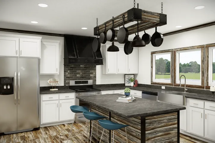 The THE SUMNER Kitchen. This Manufactured Mobile Home features 3 bedrooms and 2 baths.