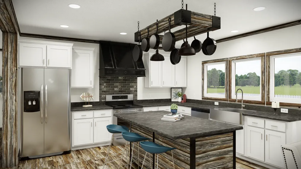 The THE SUMNER Kitchen. This Manufactured Mobile Home features 3 bedrooms and 2 baths.