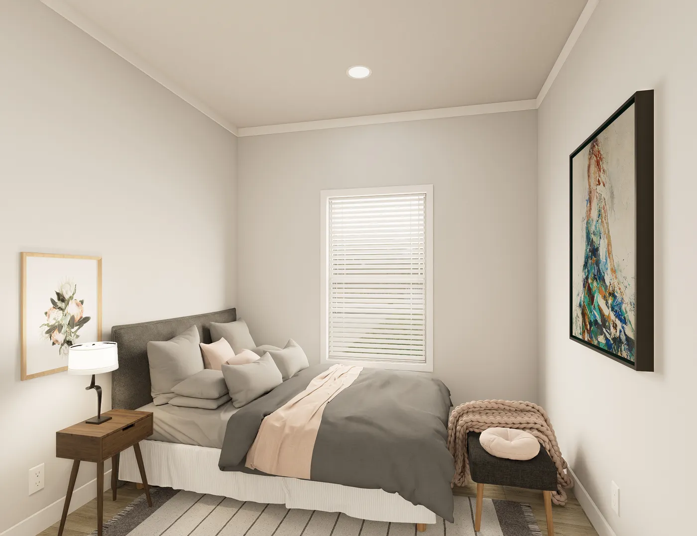 The THE ELITE 52 Bedroom. This Manufactured Mobile Home features 3 bedrooms and 2 baths.