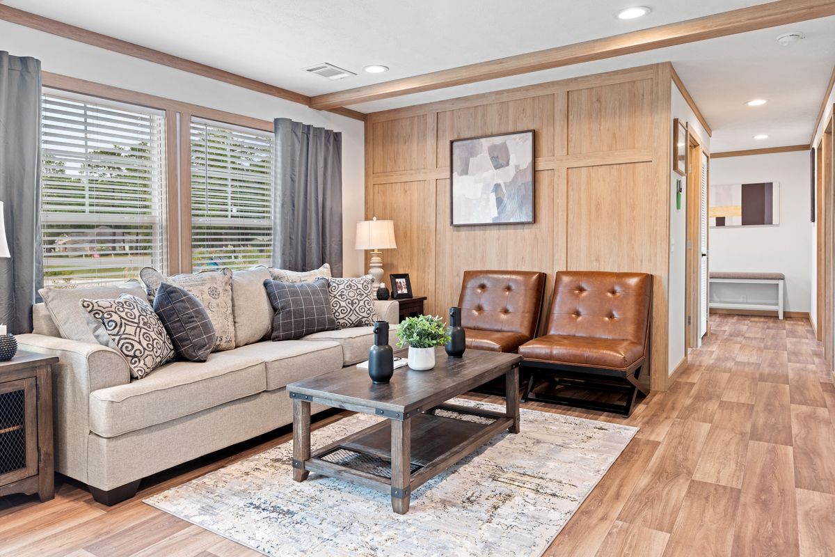 The THATCHER Den. This Manufactured Mobile Home features 4 bedrooms and 2 baths.