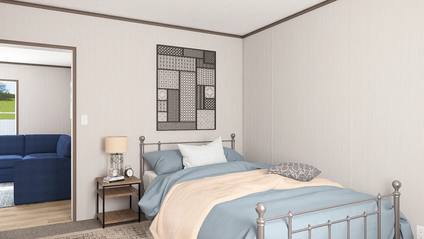 The ULTRA PRO 3 BR 28X56 Bedroom. This Manufactured Mobile Home features 3 bedrooms and 2 baths.
