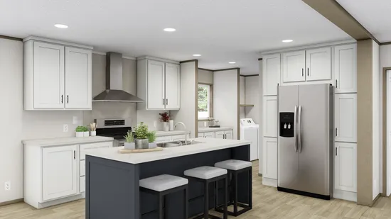 The MOROCCO 6828-2301 Kitchen. This Manufactured Mobile Home features 4 bedrooms and 2 baths.