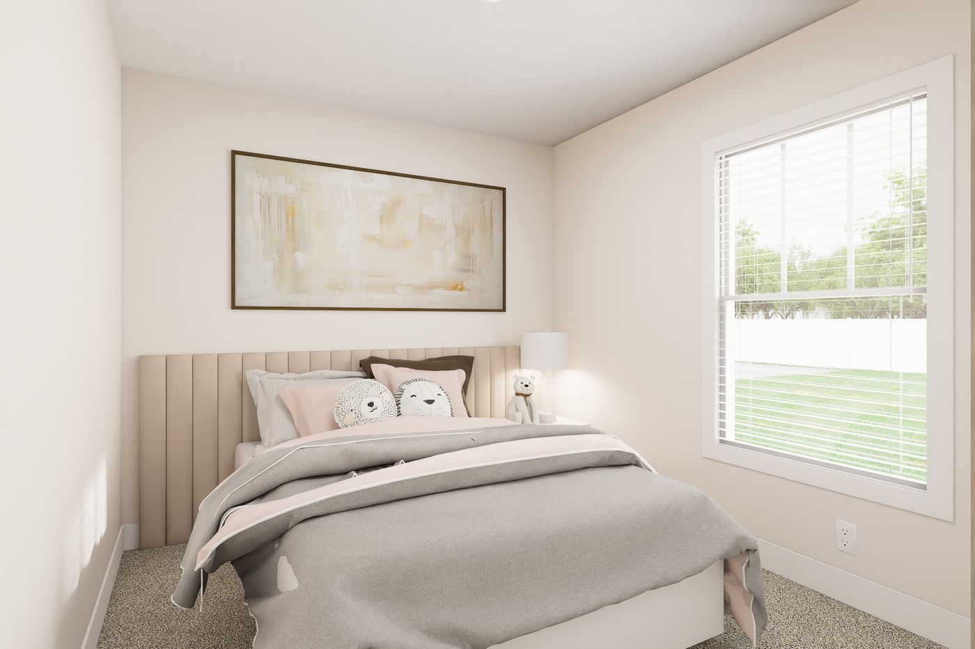 The 4828-MS066 BLUFFTON Guest Bedroom. This Manufactured Mobile Home features 3 bedrooms and 2 baths.