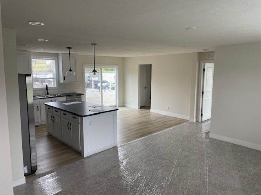 The SPRING MEADOW/4828-MS007-1 SEC Kitchen. This Manufactured Mobile Home features 3 bedrooms and 2 baths.