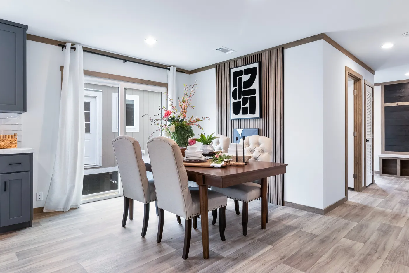 The FARM 3 FLEX Dining Area. This Manufactured Mobile Home features 3 bedrooms and 2 baths.