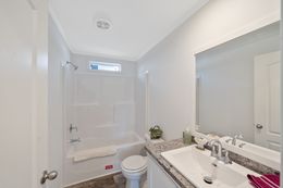 The LEHIGH 5628-1965 Guest Bathroom. This Manufactured Mobile Home features 3 bedrooms and 2 baths.
