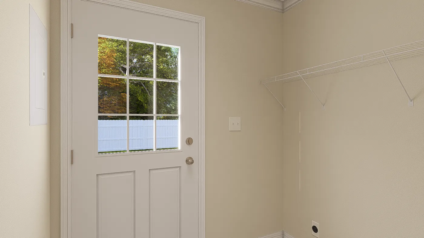 The 5407 HIGH ROCK 7616 Utility Room. This Manufactured Mobile Home features 3 bedrooms and 2 baths.