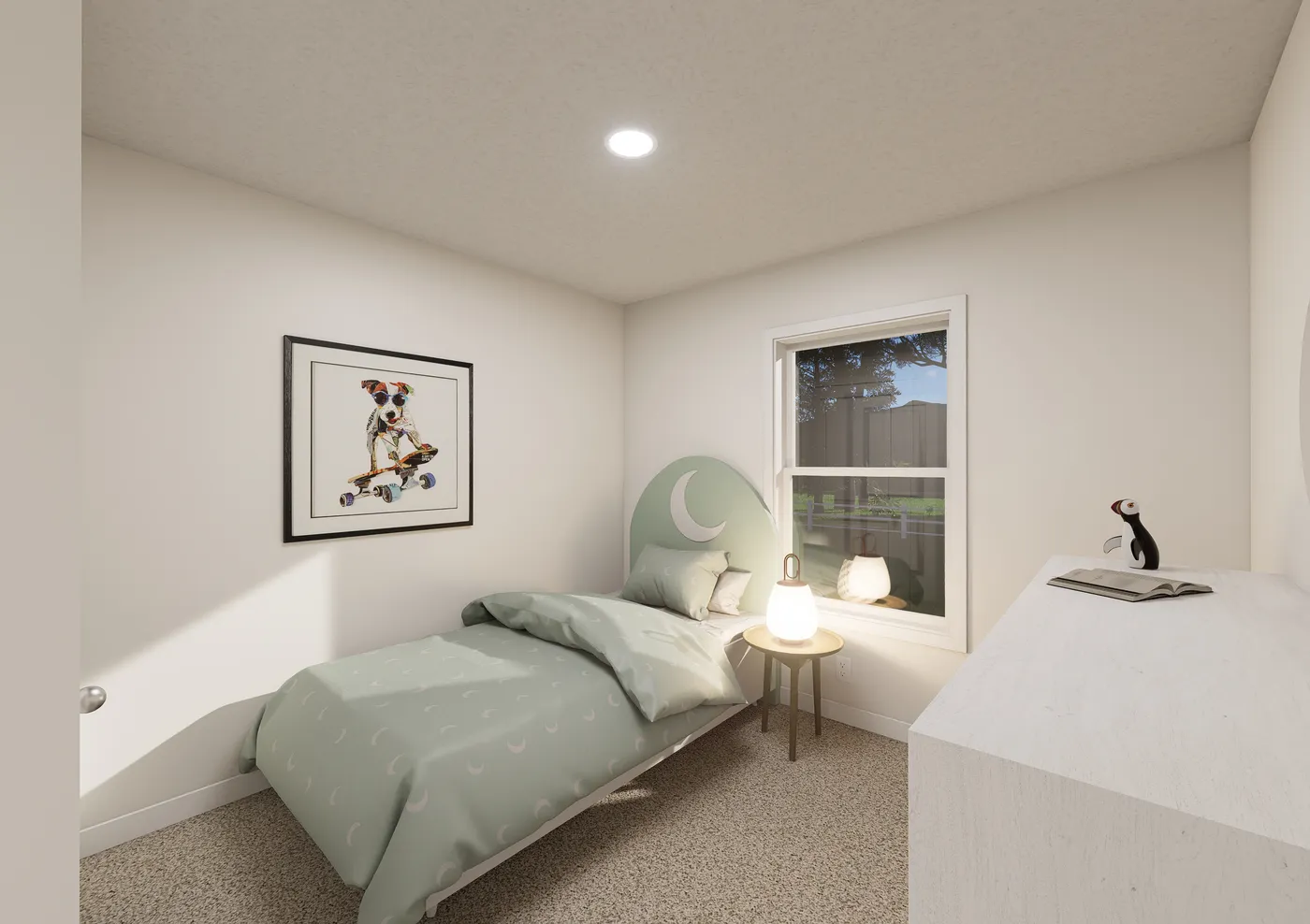 The 5036 IMAGINE Guest Bedroom. This Manufactured Mobile Home features 3 bedrooms and 2 baths.