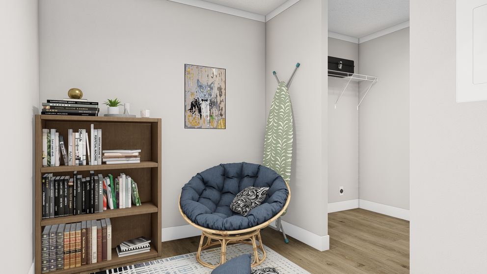 The BROWN EYED GIRL Guest Bedroom. This Manufactured Mobile Home features 4 bedrooms and 2 baths.