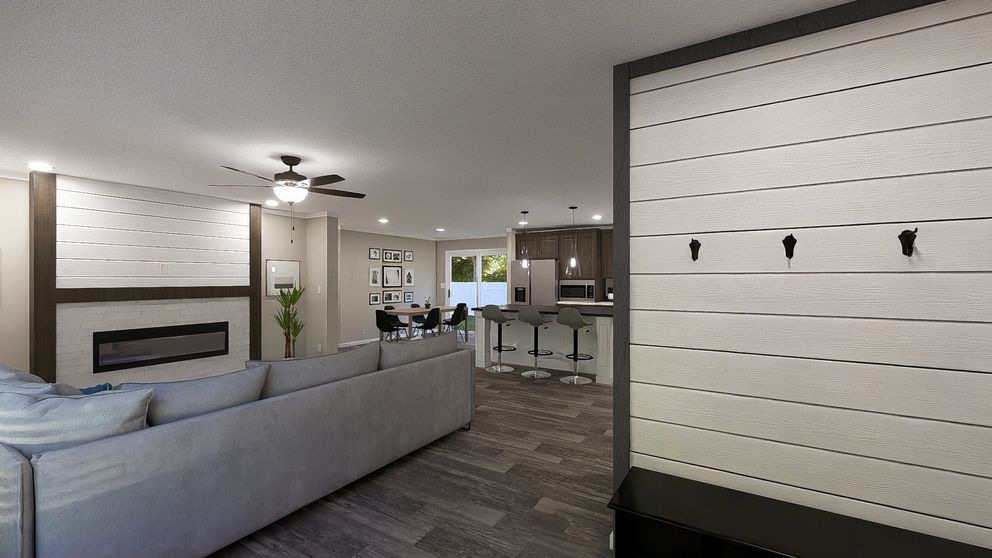 The THE LIL' EASY Foyer. This Manufactured Mobile Home features 3 bedrooms and 2 baths.