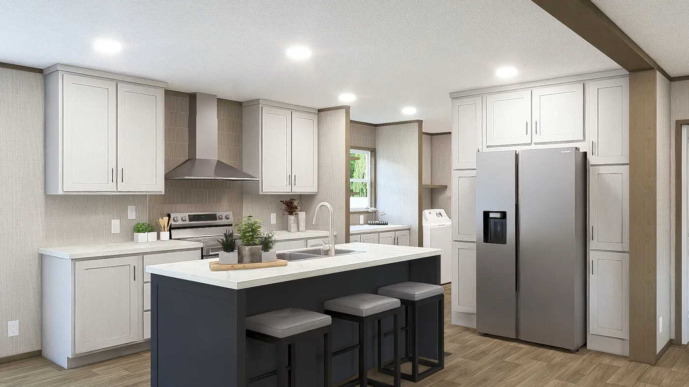 Tranquility. The MOROCCO Kitchen. This Manufactured Mobile Home features 4 bedrooms and 2 baths.