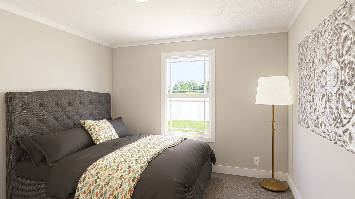 The THE BREEZE 64 Bedroom. This Manufactured Mobile Home features 4 bedrooms and 2 baths.