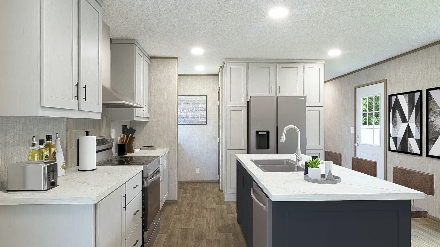 Tranquility. The ZION Exterior. This Manufactured Mobile Home features 3 bedrooms and 2 baths.