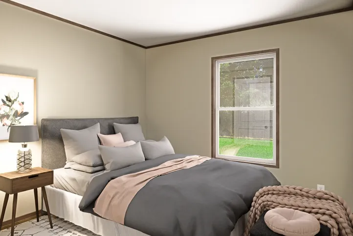 The MOROCCO Guest Bedroom. This Manufactured Mobile Home features 4 bedrooms and 2 baths.