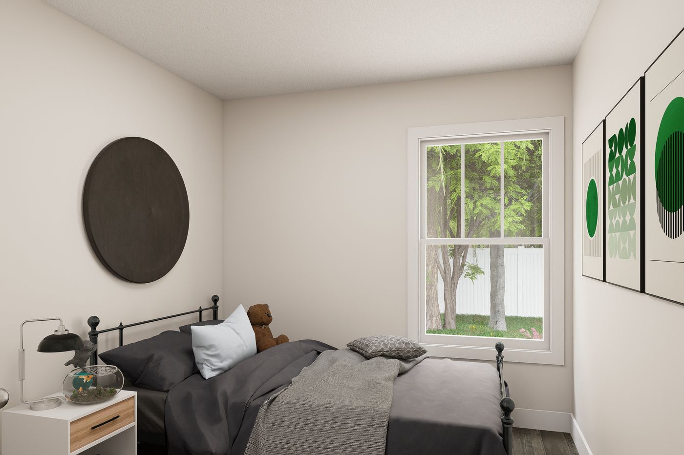 The 6616-SW022 Bedroom. This Manufactured Mobile Home features 3 bedrooms and 2 baths.