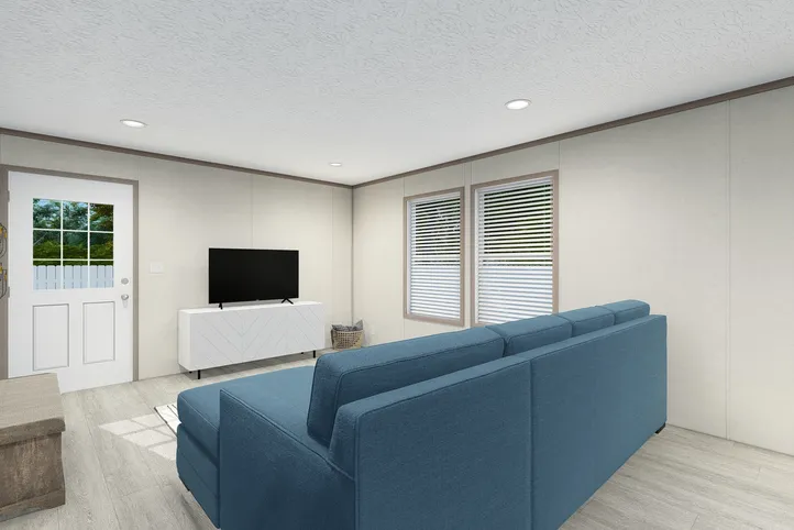 The 5628-E787 THE PULSE Family Room. This Manufactured Mobile Home features 3 bedrooms and 2 baths.