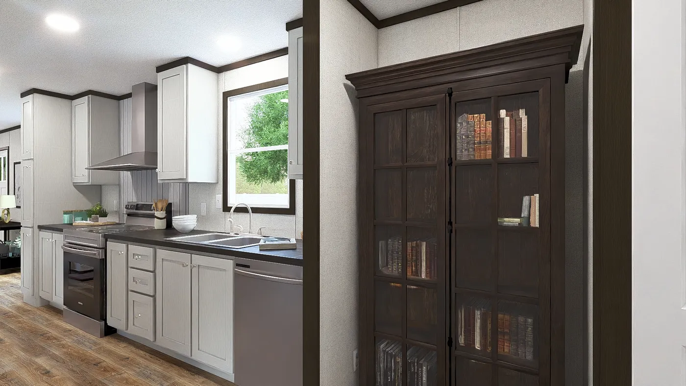 The DESIRE Flex. This Manufactured Mobile Home features 3 bedrooms and 2 baths.