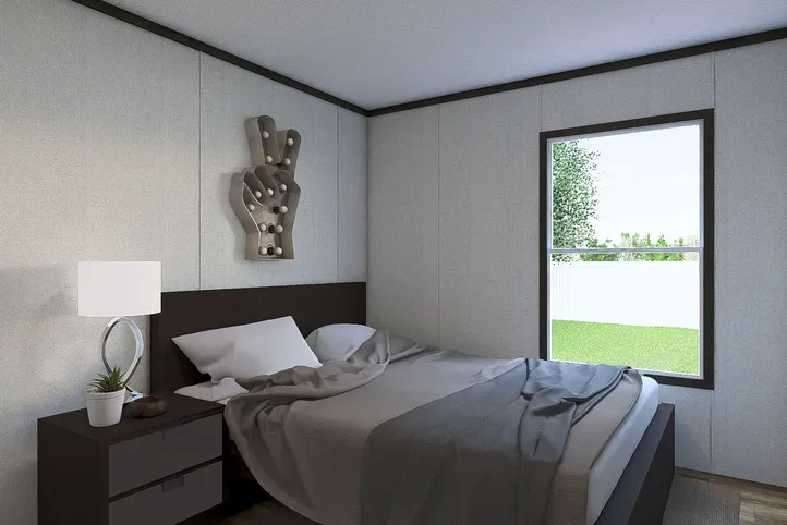 The REVEAL Bedroom. This Manufactured Mobile Home features 3 bedrooms and 2 baths.