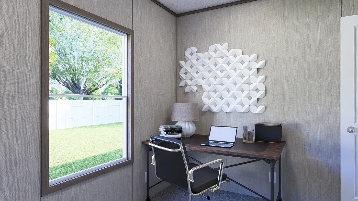 The ULTRA BREEZE 28X76 Bedroom. This Manufactured Mobile Home features 4 bedrooms and 2 baths.
