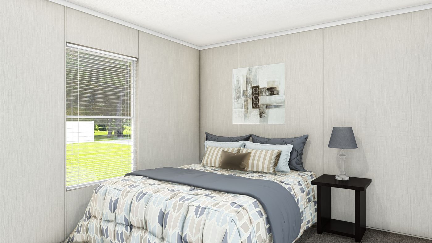 The TRADITION 60B Bedroom. This Manufactured Mobile Home features 3 bedrooms and 2 baths.