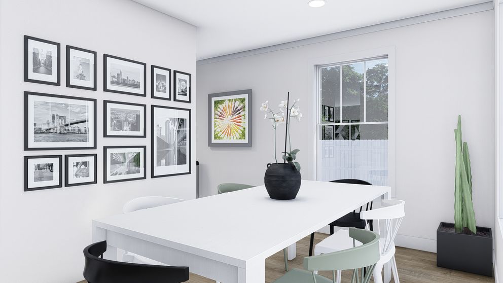 The STAYIN' ALIVE Dining Room. This Manufactured Mobile Home features 3 bedrooms and 2 baths.